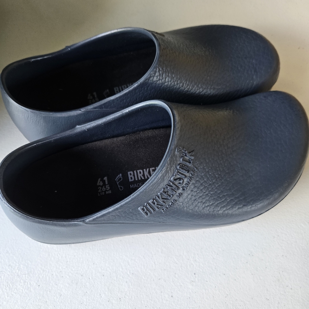 Birkenstock Navy Blue Mules